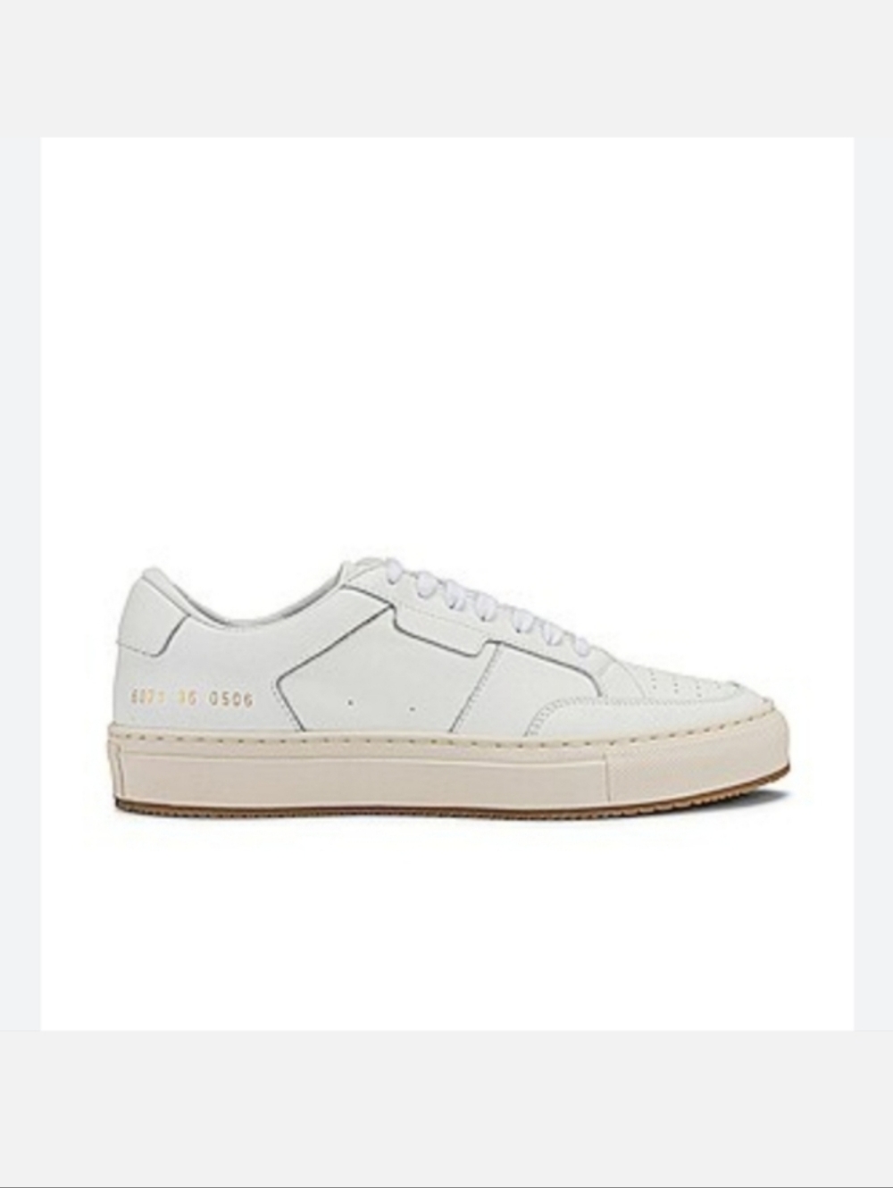 Common Projects White Zeus Prototype Low Sneakers 44